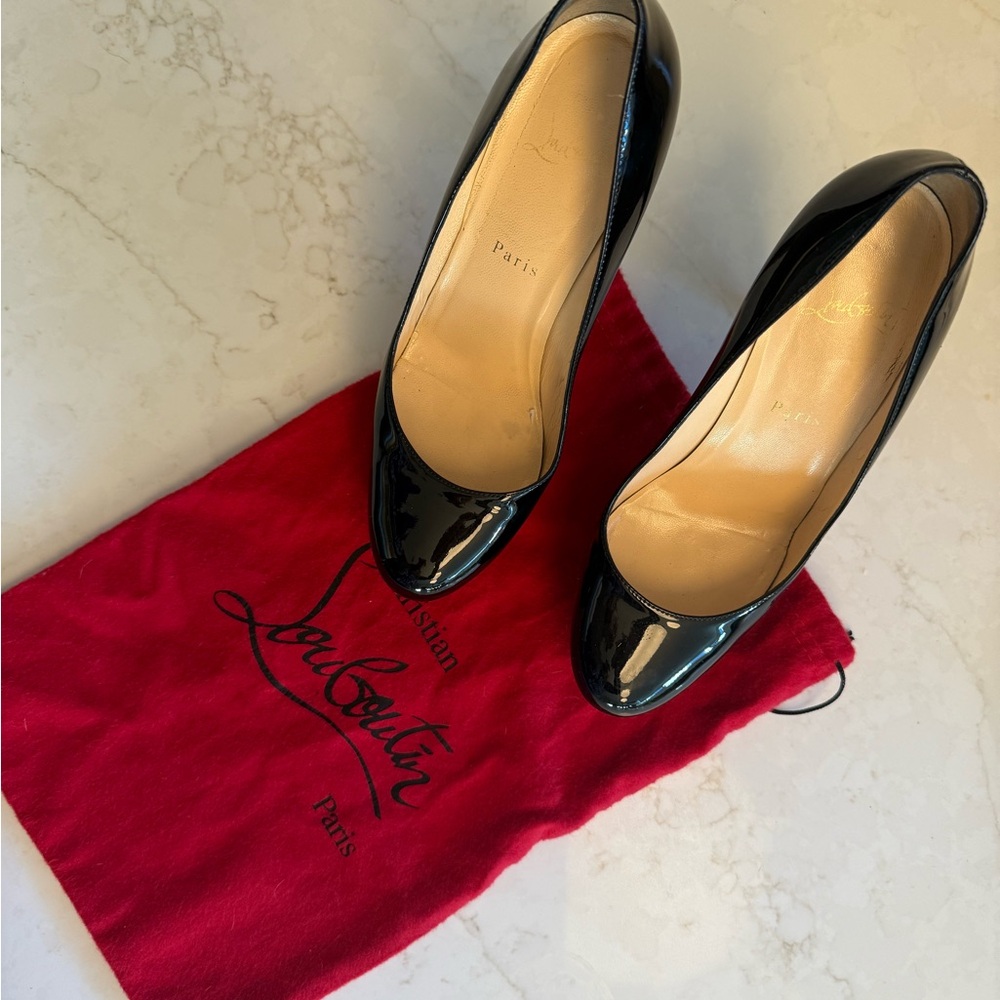 Christian Louboutin Black Patent Heels